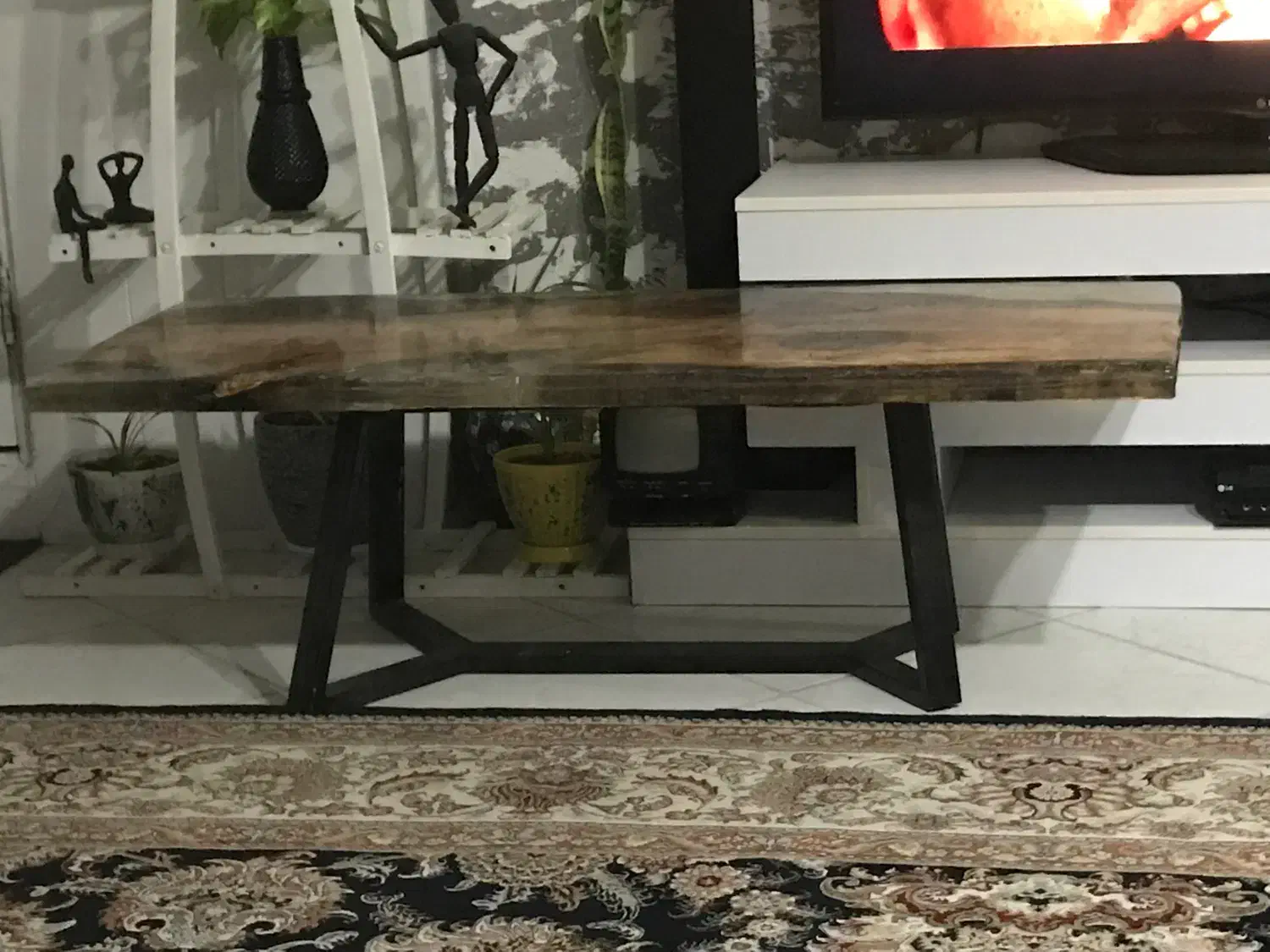 میز جلو مبلی رستیک|مبلمان خانگی و میز عسلی|ملایر, |دیوار