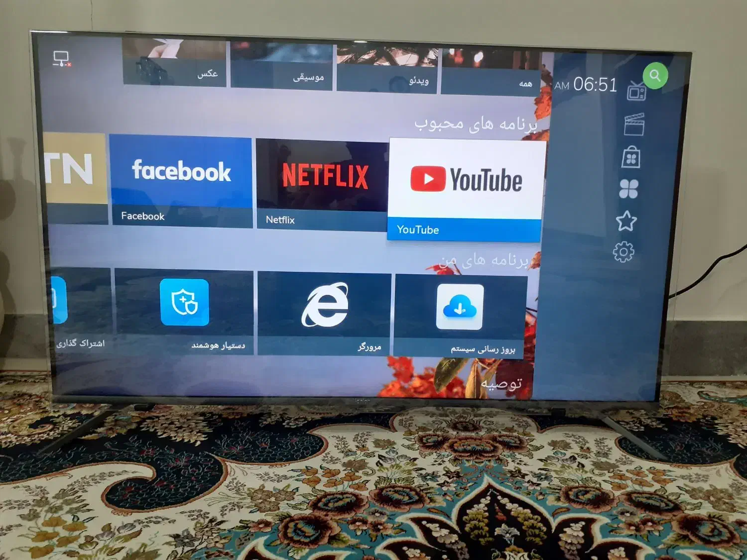 تلویزیون ۵۰ اینج|تلویزیون و پروژکتور|الشتر, |دیوار