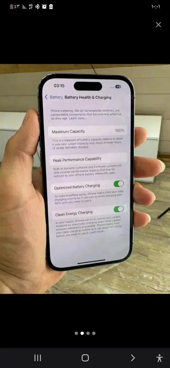 آیفون ۱۴پرو باطری ۱۰۰ با ریجستر|موبایل|اصفهان, براآن شمالی|دیوار