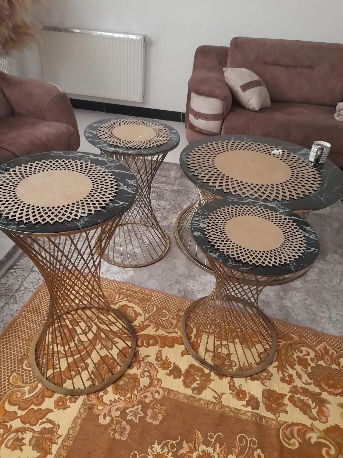 میز عسلی جلوی مبلی ۴عدد|مبلمان خانگی و میز عسلی|نسیم‌شهر, |دیوار