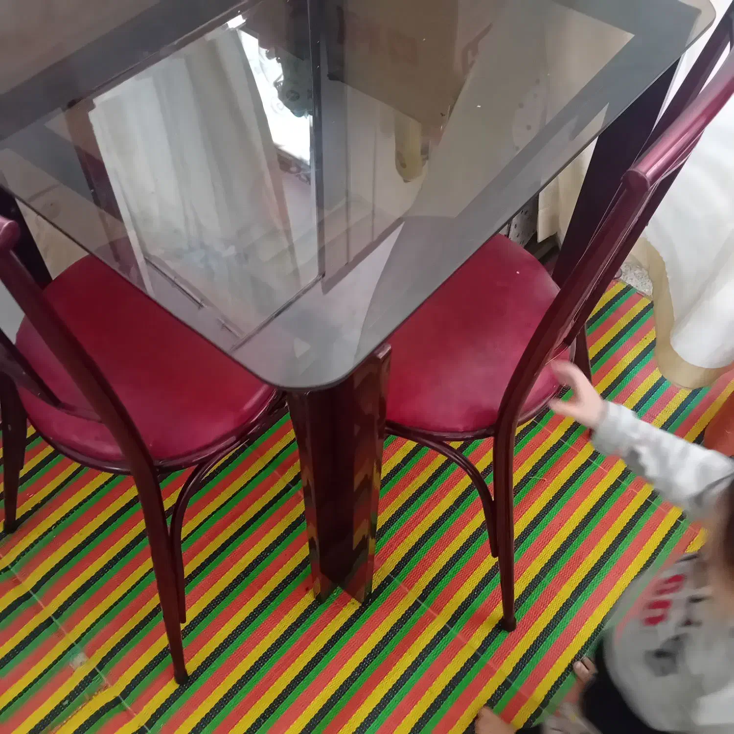 میز غذاخوری ۴ نفره با سینک ۳ لگنه|میز و صندلی غذاخوری|همدان, |دیوار