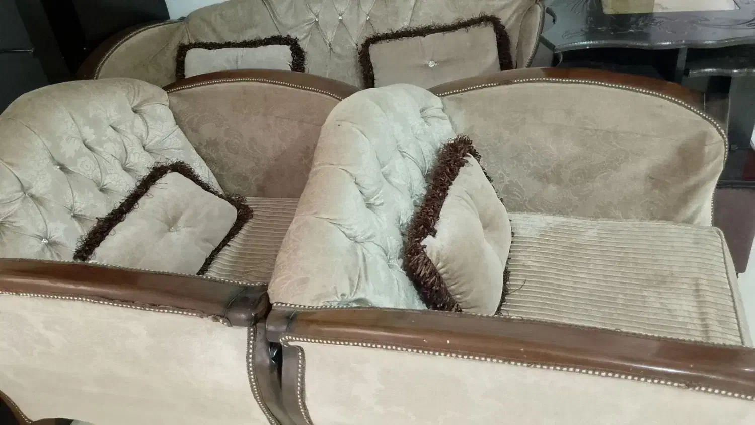 مبل هفت نفره و ویترین طرح 7|مبلمان خانگی و میز عسلی|شاهدشهر, |دیوار