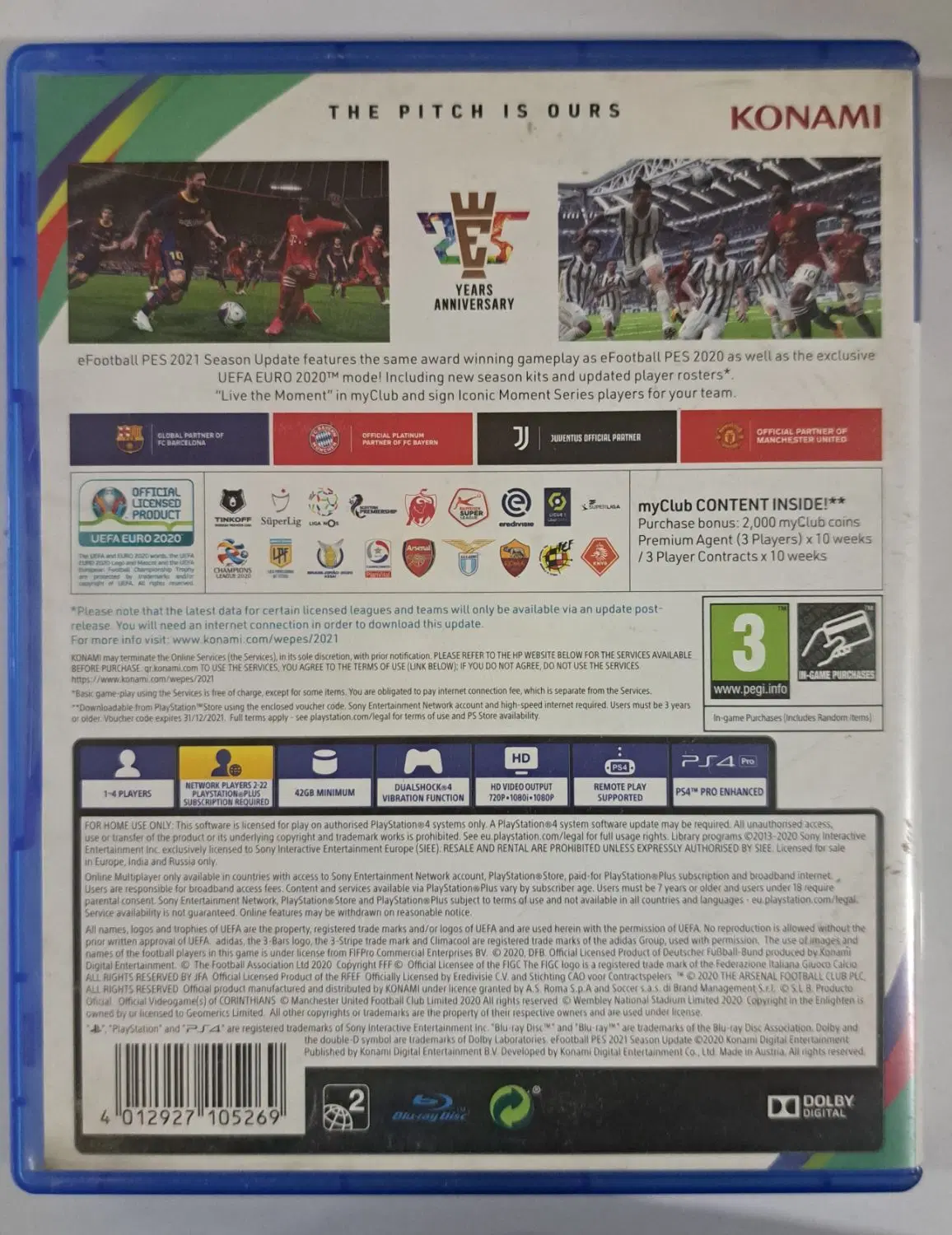 دیسک PES2021 برای PS4|کنسول، بازی ویدئویی و آنلاین|تهران, یافت آباد شمالی|دیوار