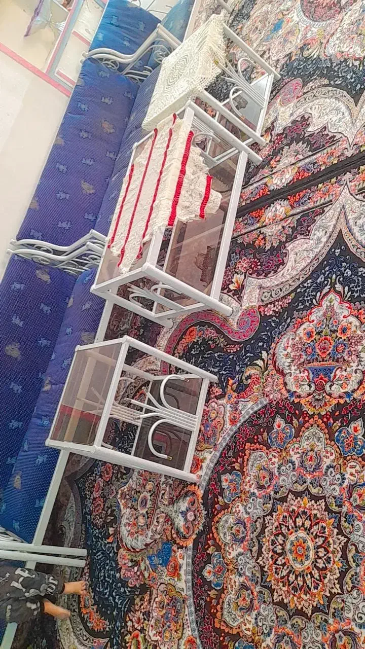 مبل فلزی ۹ نفره قیمت ۴۵۰۰|مبلمان خانگی و میز عسلی|بیرجند, |دیوار