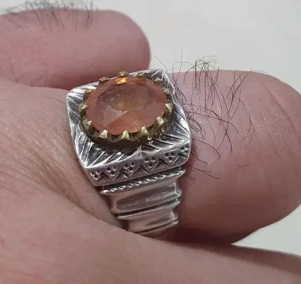 انگشتر یاقوت زرد آفریقایی با رکاب دست ساز|جواهرات|تهران, شهرک طالقانی|دیوار