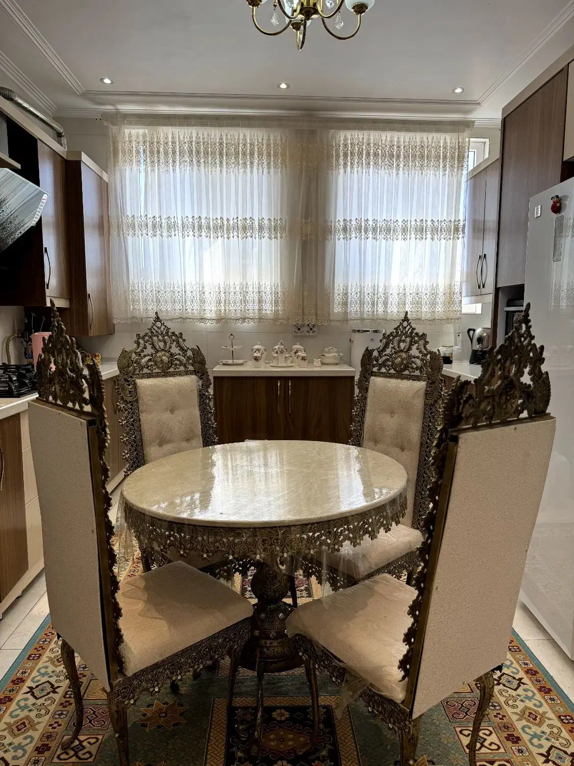 میز ناهارخوری چهارنفره طرح برنز|میز و صندلی غذاخوری|یزد, |دیوار