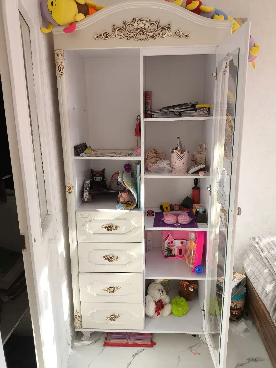 کمد ویترین و کشو دار|جاکفشی، کمد، دراور|ری, دیلمان|دیوار