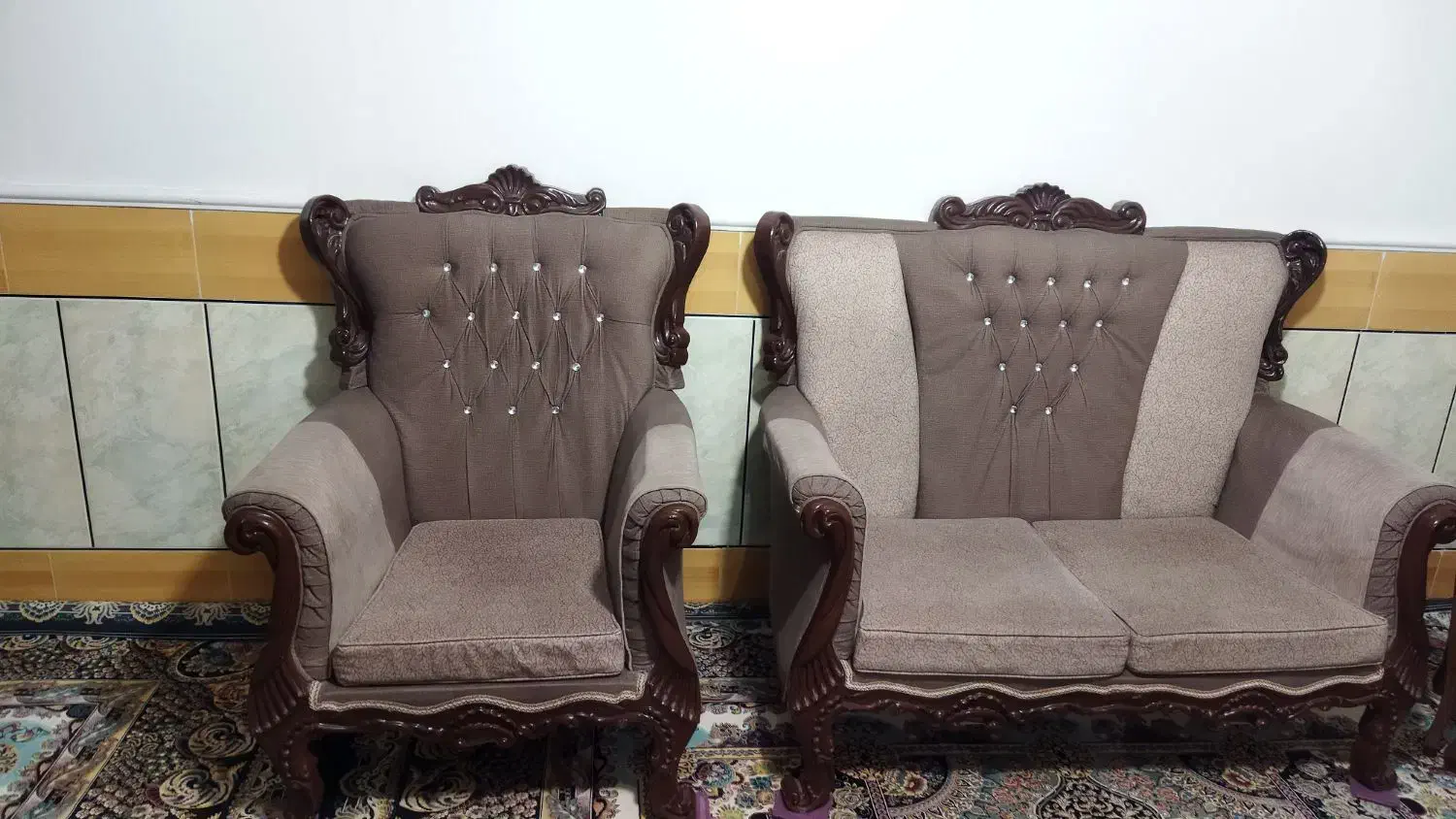 مبلمان چوب راش|مبلمان خانگی و میز عسلی|ازنا, |دیوار