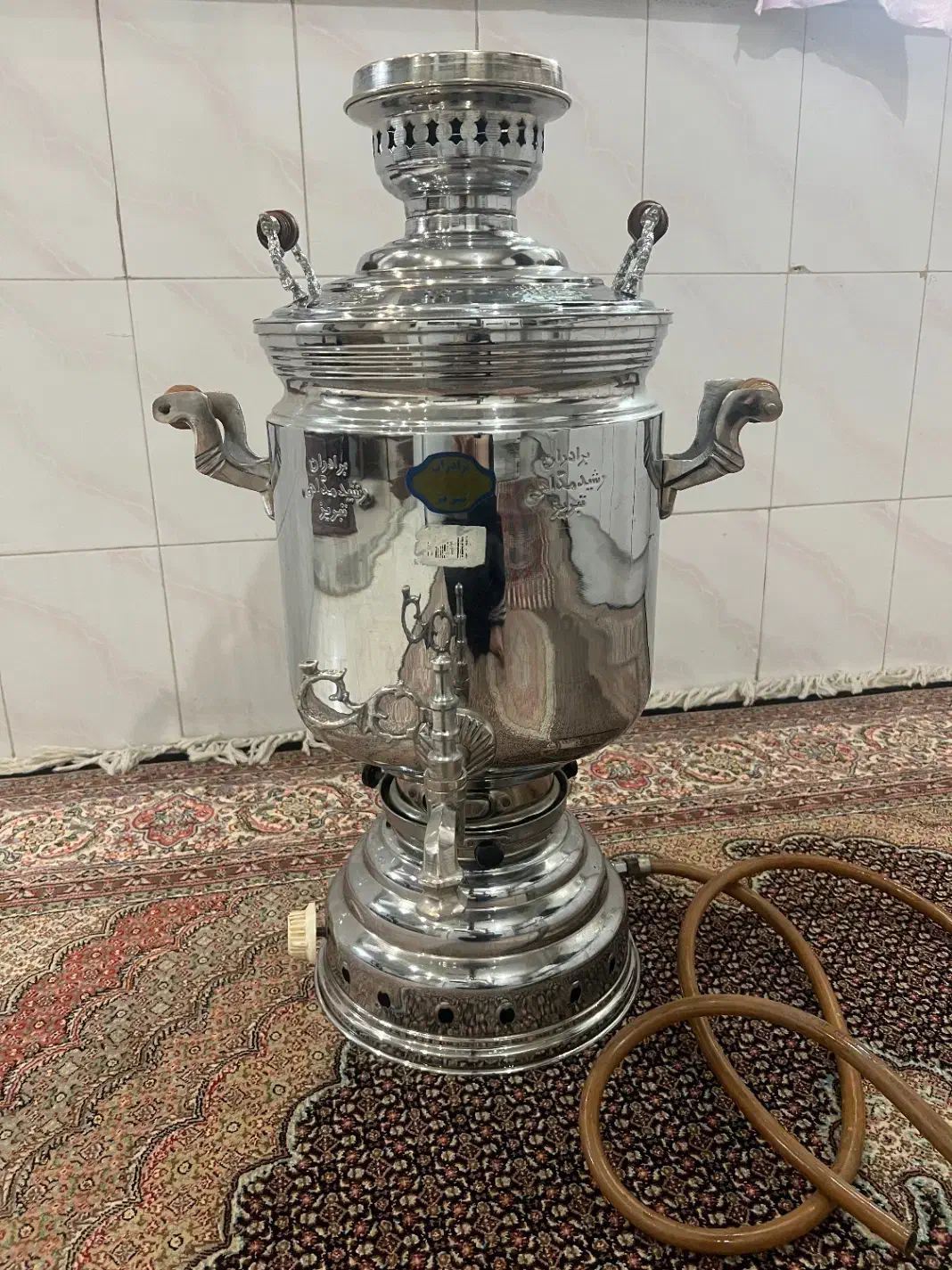 سماور مجلسی و بزرگ و آرکوپال اصل فرانسه فنجون prc|سماور، چایساز، قهوهساز|تهران, تختی|دیوار