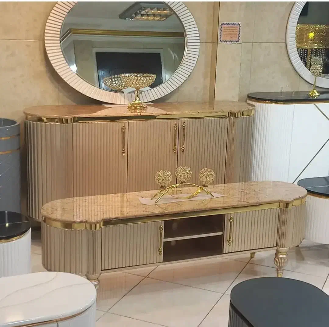 آینه کنسول۳تیکه میزتلوزیون سری جدید|بوفه، ویترین، کنسول|تهران, شهرک ولیعصر جنوبی|دیوار