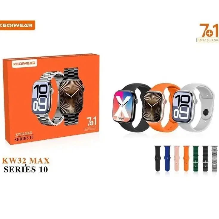 ساعت هوشمند KW32 MAX بهمراه 7 عدد بند / با گارانتی|ساعت|شیروان (خراسان), |دیوار