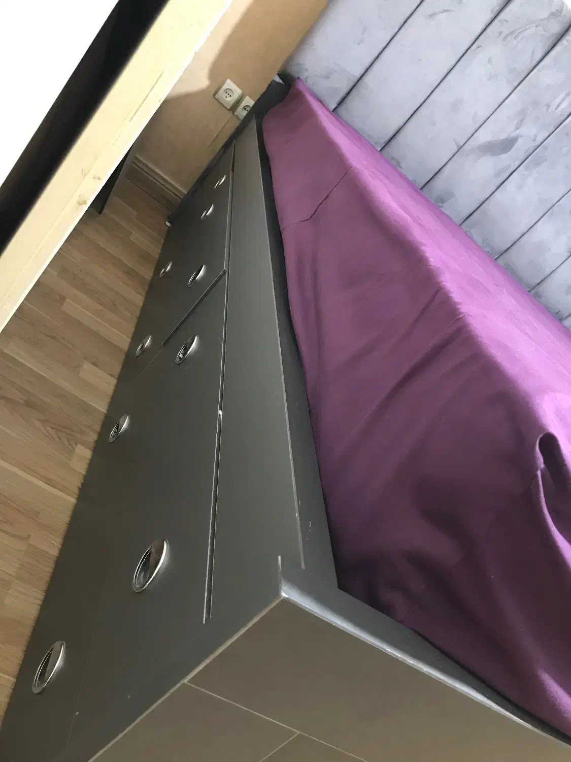 تخت دونفره در حد نو|تخت و سرویس خواب|پردیس, فاز ۲|دیوار