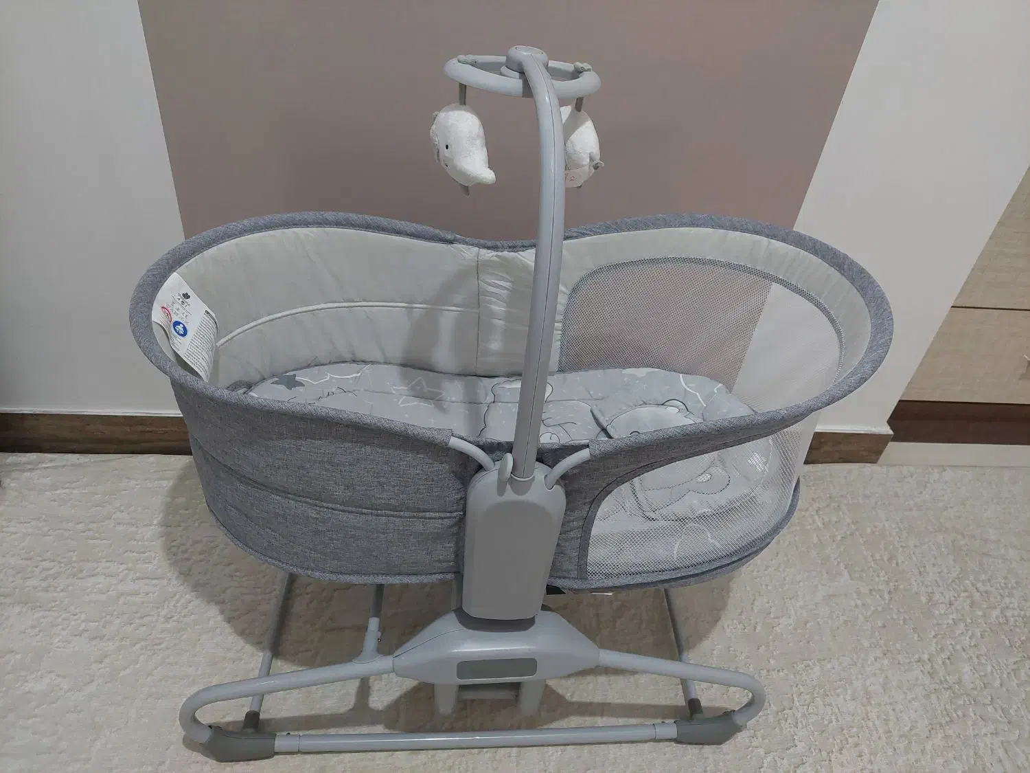 گهواره چرخشی برقی۴کاره ماستلا|تخت و صندلی بچه|رشت, حمیدیان|دیوار