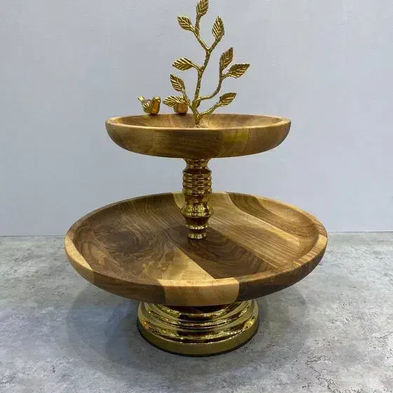 سرویس پنج تیکه چوبی گنجشک|ظروف سرو و پذیرایی|قم, عربستان|دیوار