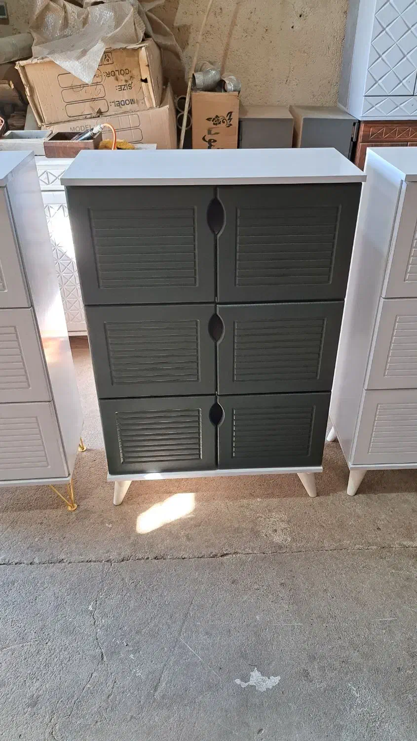 جاکفشی ۶ درب MDF جادار قهوه‌ای نو|جاکفشی، کمد، دراور|تهران, شهید رجایی|دیوار