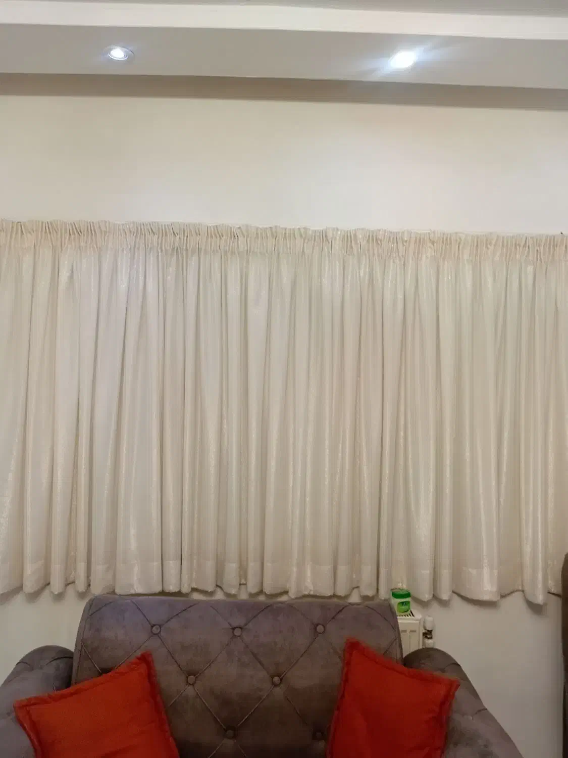 پرده کتان شاین دار سالم|پرده، رانر، رومیزی|پردیس, فاز ۳|دیوار