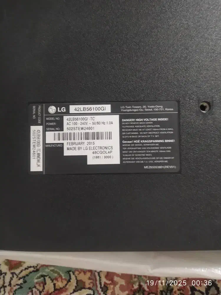 تلویزیون ال‌جی اصل کره|تلویزیون و پروژکتور|تهران, شهرک شریعتی|دیوار