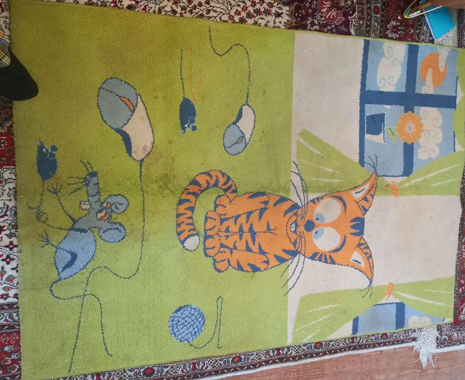 فرش ماشینی کارتونی|فرش|تبریز, |دیوار