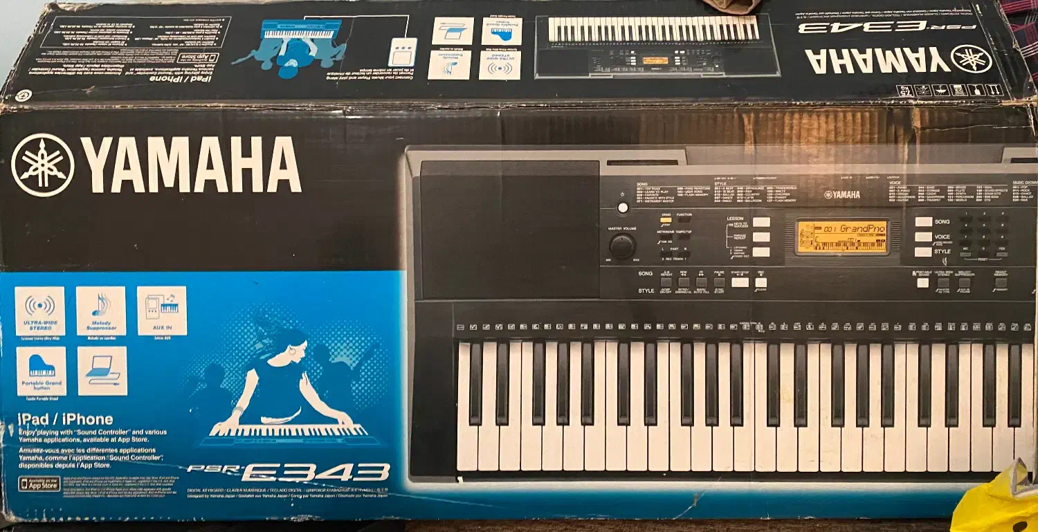 ارگ کیبورد یاماها Yamaha مدل PSR-E343|پیانو، کیبورد، آکاردئون|اهواز, کوی نفت|دیوار