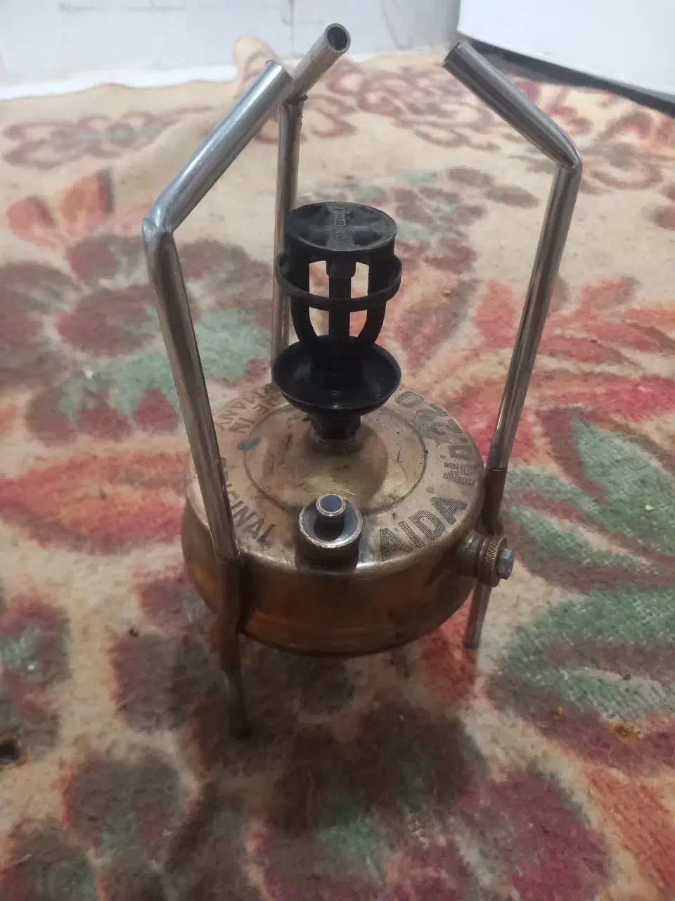 چراغ پریموس تمام برنجی آلمانی قدیمی اصل|کلکسیون اشیاء عتیقه|خاوران, |دیوار