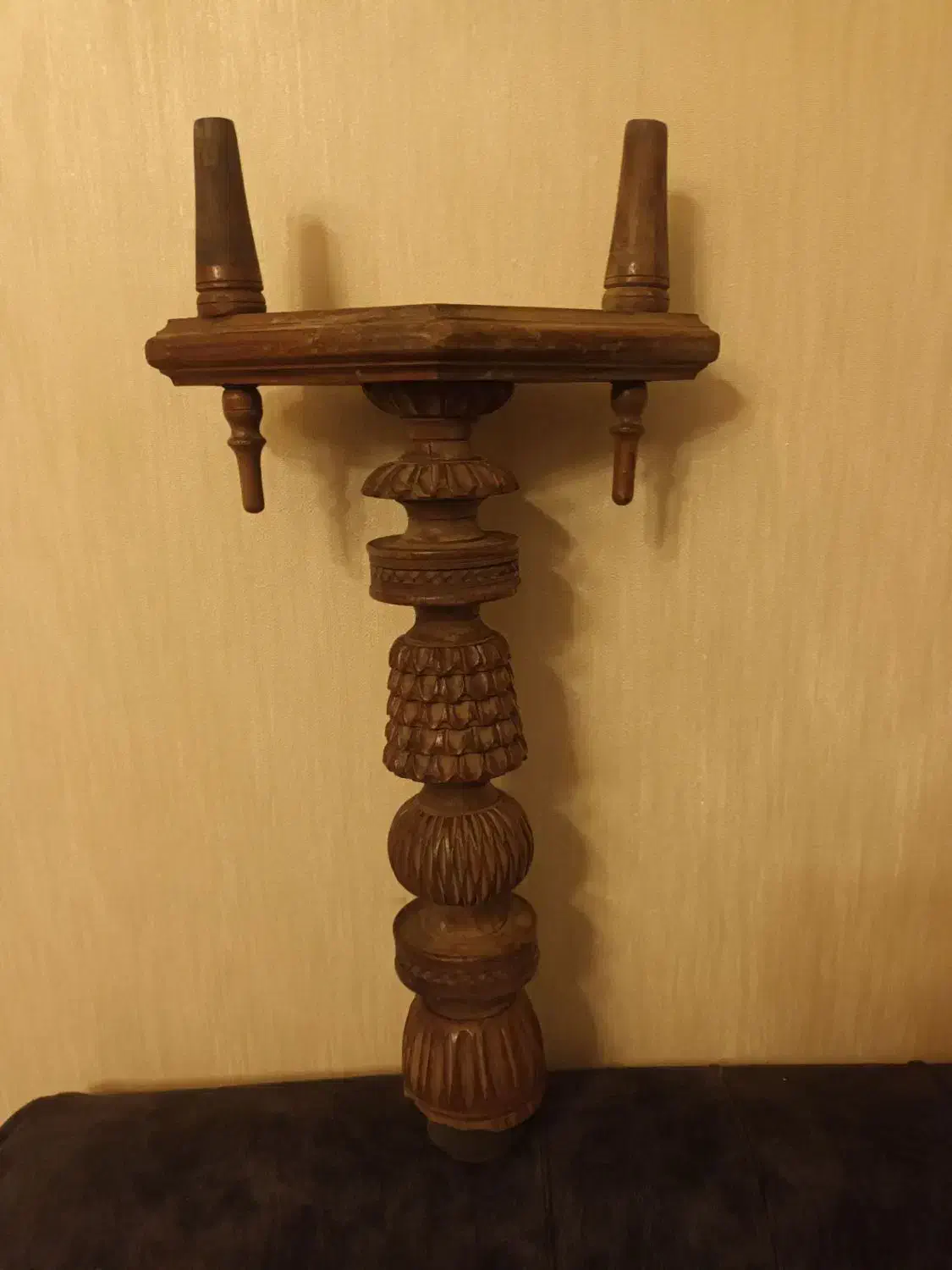 قلیان چوبی دو سر|صنایع دستی و سایر لوازم تزئینی|پردیس, فاز ۳|دیوار