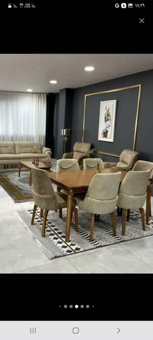 654 .میز نهار خوری چوب روسی تولیدی انصاری ...208|میز و صندلی غذاخوری|دوگنبدان, |دیوار