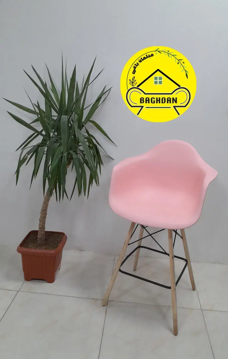 صندلی پلاستیکی نشکن دسته دار کافه مدل ایزی/باغدان|صندلی و نیمکت|چهارباغ, |دیوار