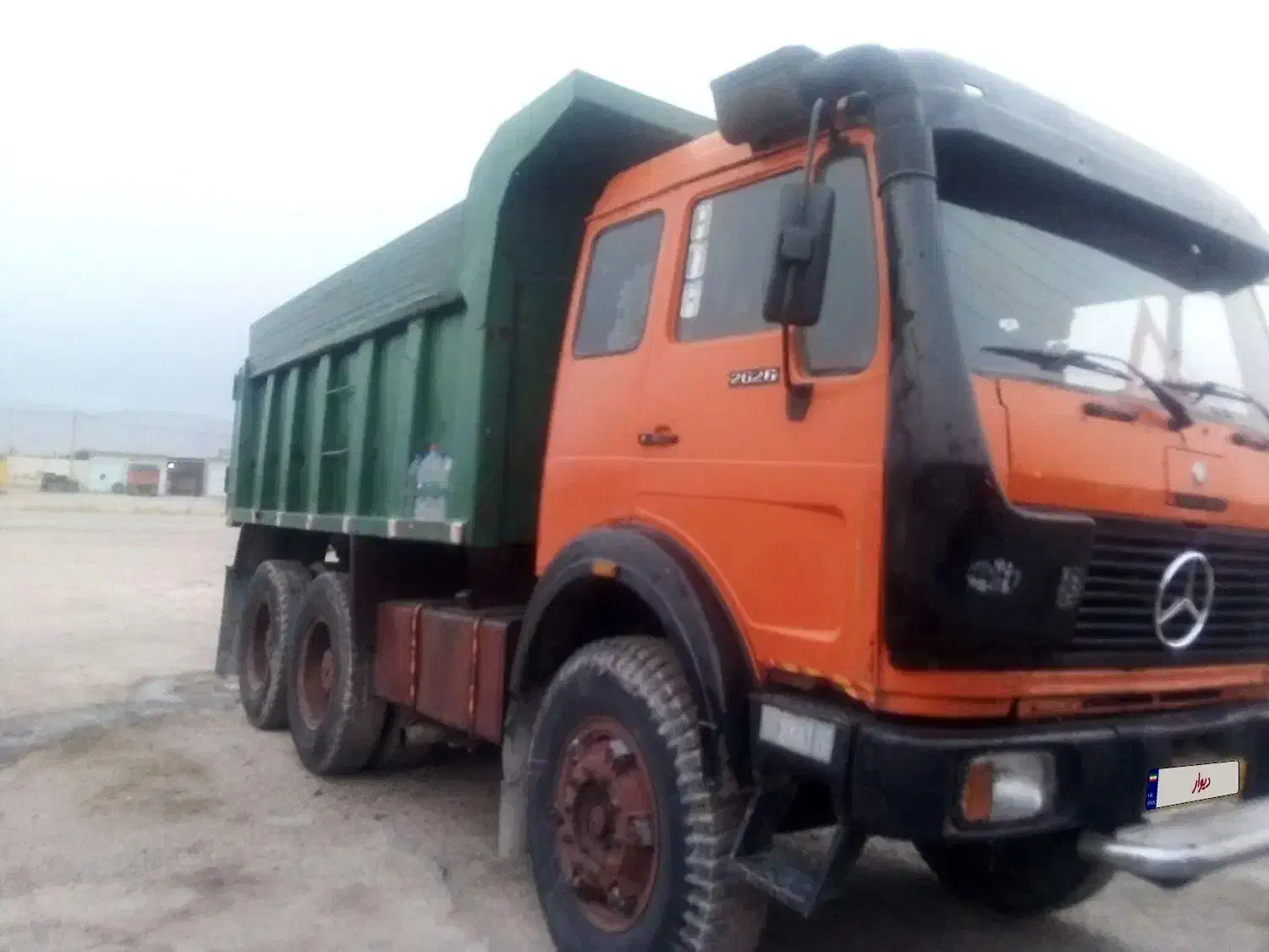 کمپرسی بنزهشت سیلندر دهچرخ  معاوضه با لودر|خودرو سنگین|زبرخان, |دیوار