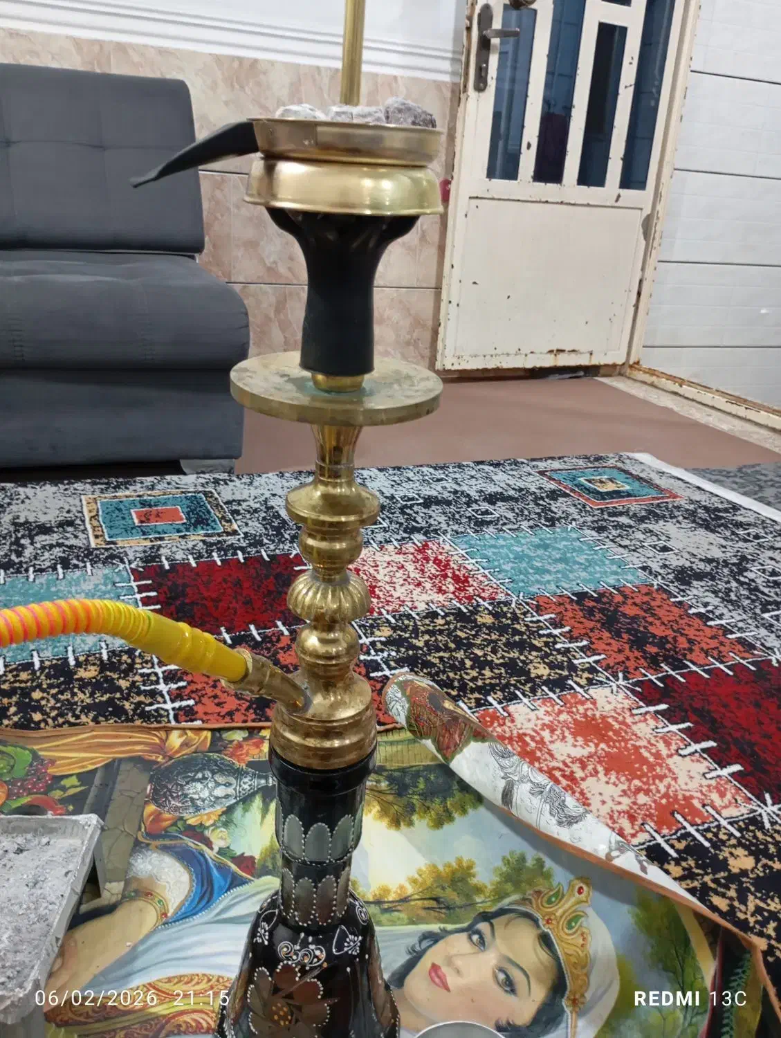 قلیون برنجی|صنایع دستی و سایر لوازم تزئینی|امیدیه, |دیوار