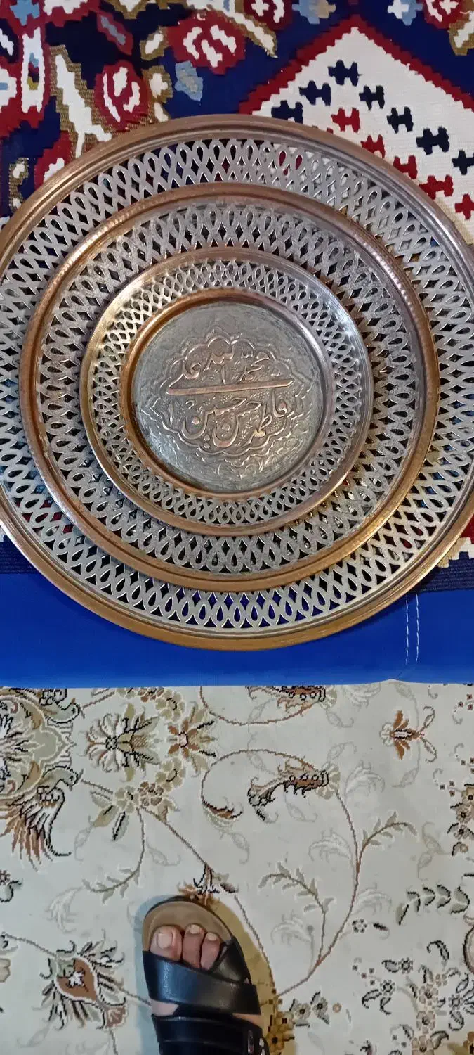 دیوارکوب مسی ست کامل|کلکسیون اشیاء عتیقه|اهواز, زیباشهر|دیوار