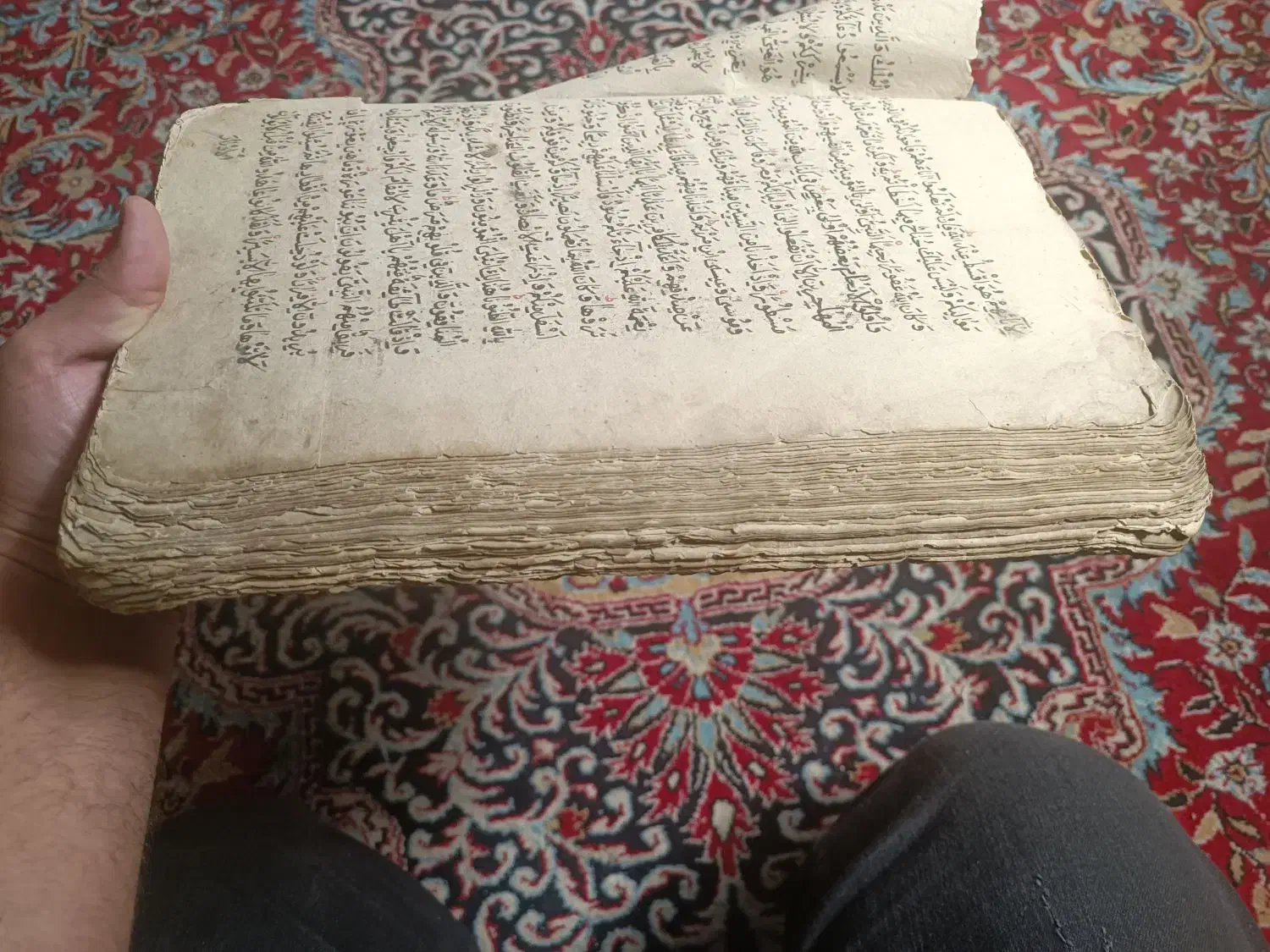 قران خطی 300 ساله 100 برگ(200)صفحه|کلکسیون اشیاء عتیقه|یزد, |دیوار
