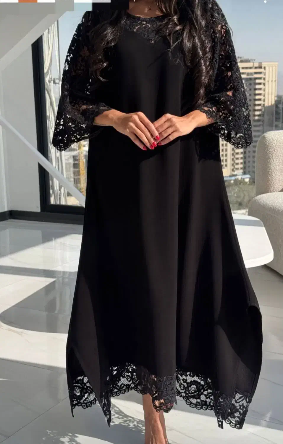 عبا مانتوگیپور شومیز سنگ دوزی|لباس|شیراز, گلشن|دیوار