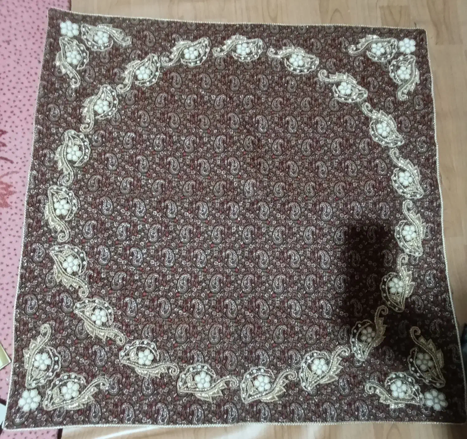 زیباترین رومیزی ترمه|صنایع دستی و سایر لوازم تزئینی|درگز, |دیوار