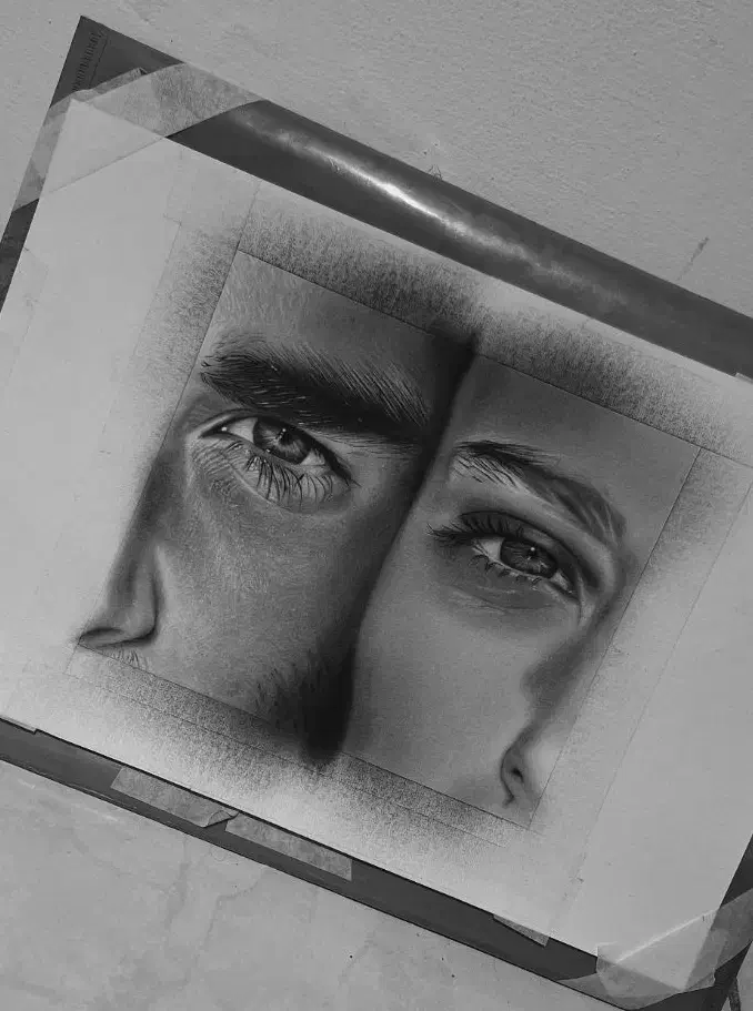 طراحی چهره سیاه قلم|تابلو، نقاشی، عکس|بندرعباس, |دیوار