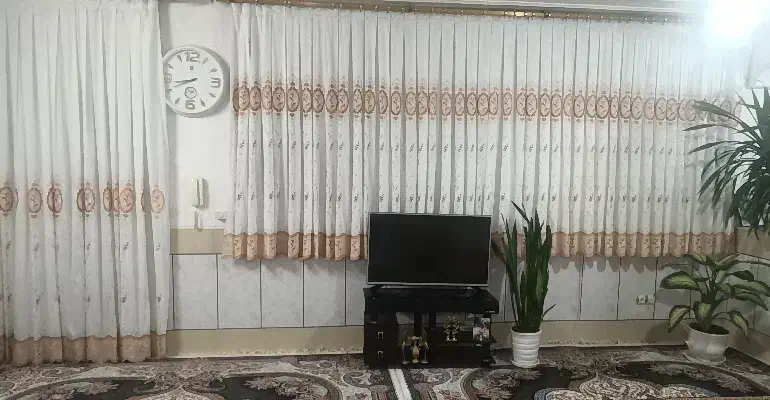 پرده کتان 2 در 4|پرده، رانر، رومیزی|الیگودرز, |دیوار