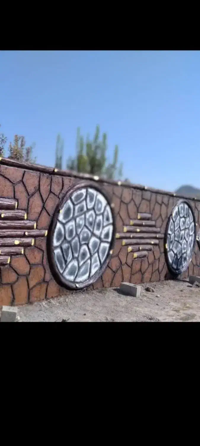 اجرای سیمان کاری طرح چوب طرح سنگ|خدمات پیشه و مهارت|بندر گناوه, |دیوار