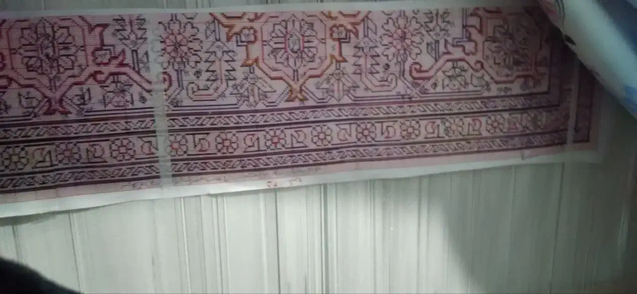 قالیچه نیمه کاره نقشه هریس|فرش|مرند, |دیوار