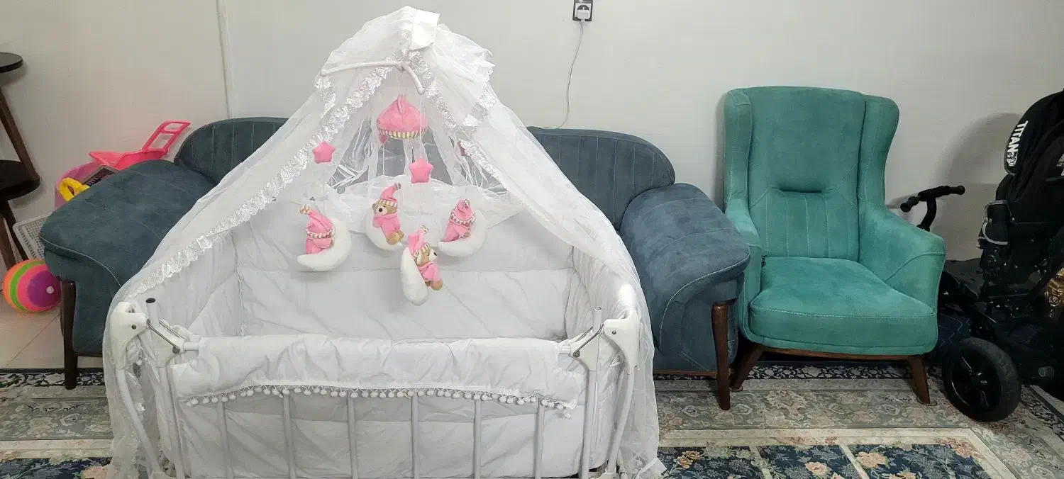 گهواره برقی کودک|تخت و صندلی بچه|مشهد, رضاییه|دیوار