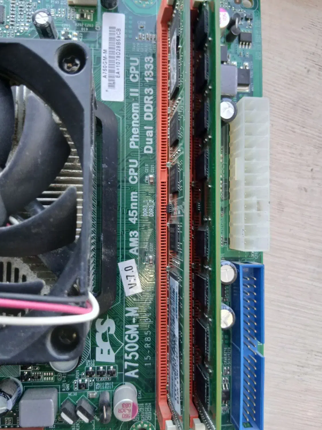 باندل مادربردوسی پی یو ورم ddr3|قطعات و لوازم جانبی رایانه|ملارد, |دیوار