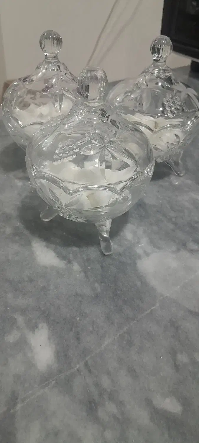 ۵عدد قندان فرانسه سالم|ظروف سرو و پذیرایی|کامیاران, |دیوار