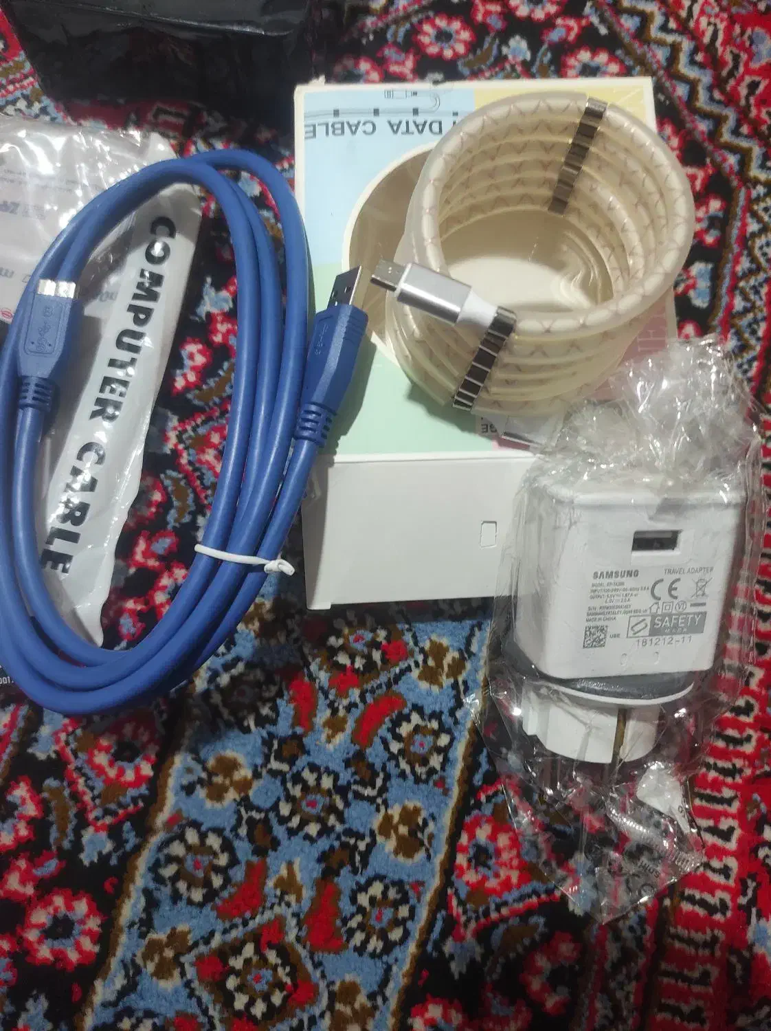 یک کله شاژر اصلی سامسونگ یک سیم اصلی شاژ وکابل|لوازم جانبی موبایل و تبلت|مریوان, |دیوار