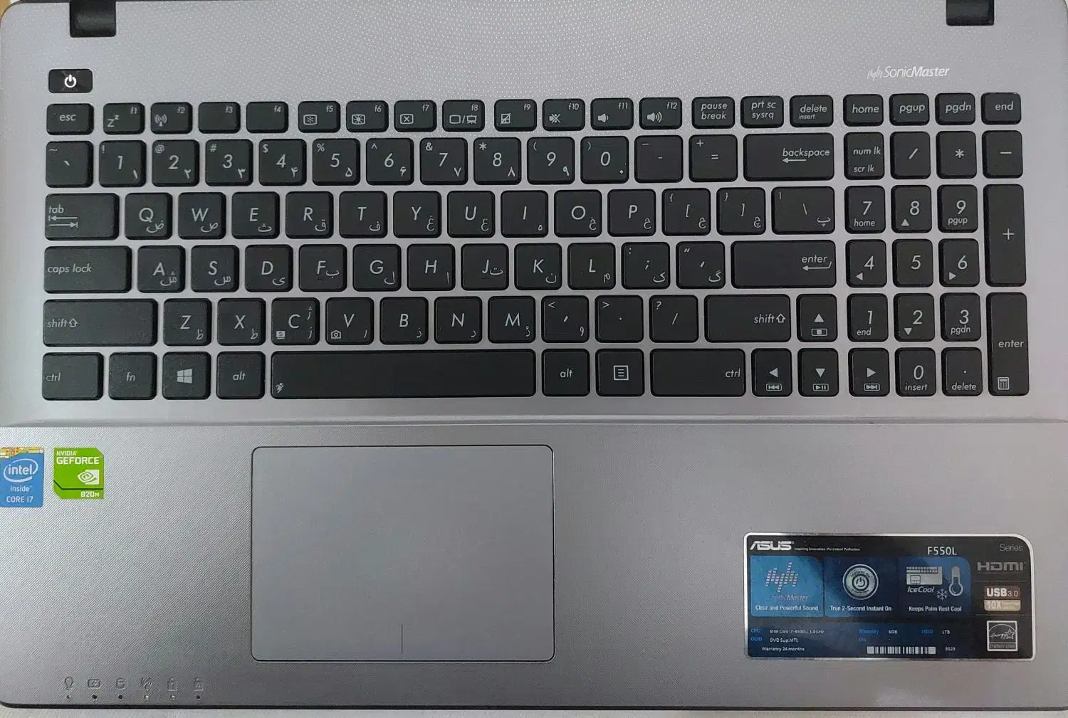 لپ تاپ ASUS F550L صفحه تاچ|رایانه همراه|کرج, کمال‌شهر|دیوار