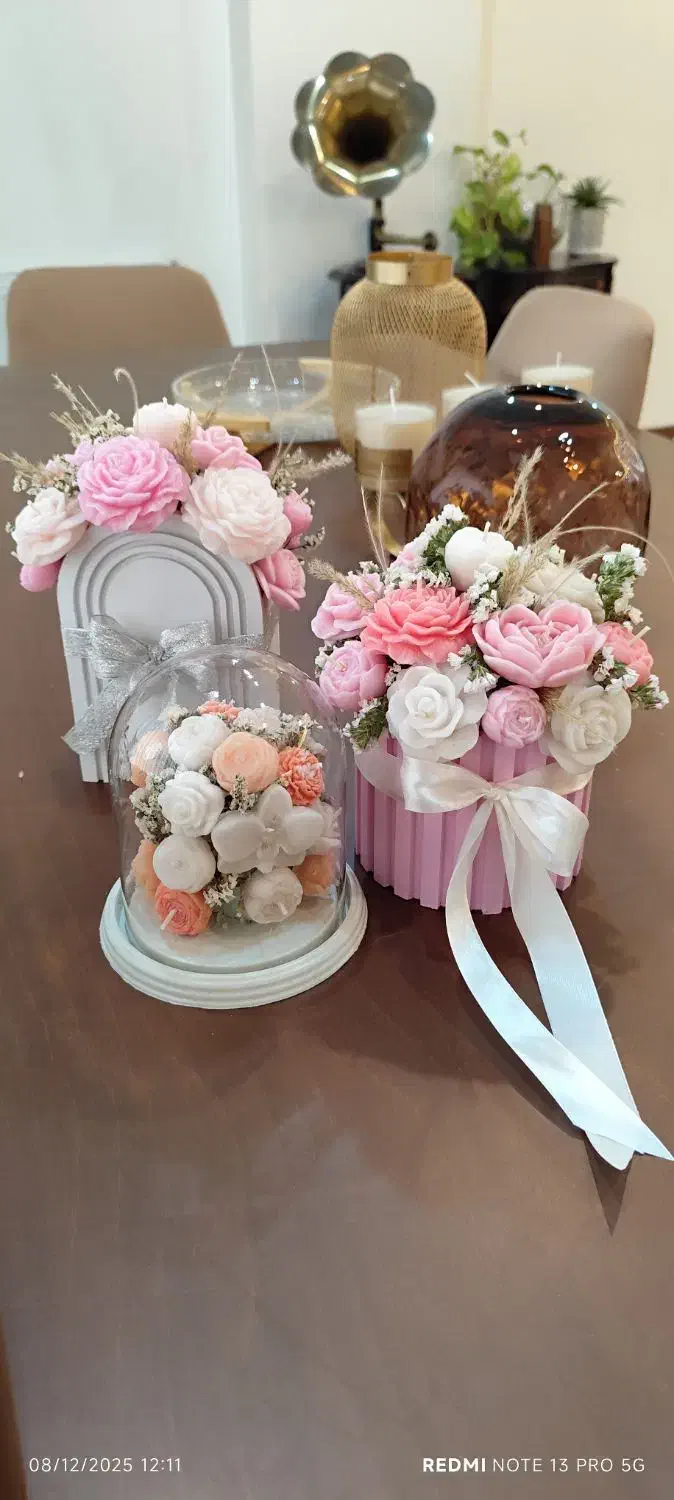 باکس گل شمعی|صنایع دستی و سایر لوازم تزئینی|ساری, |دیوار