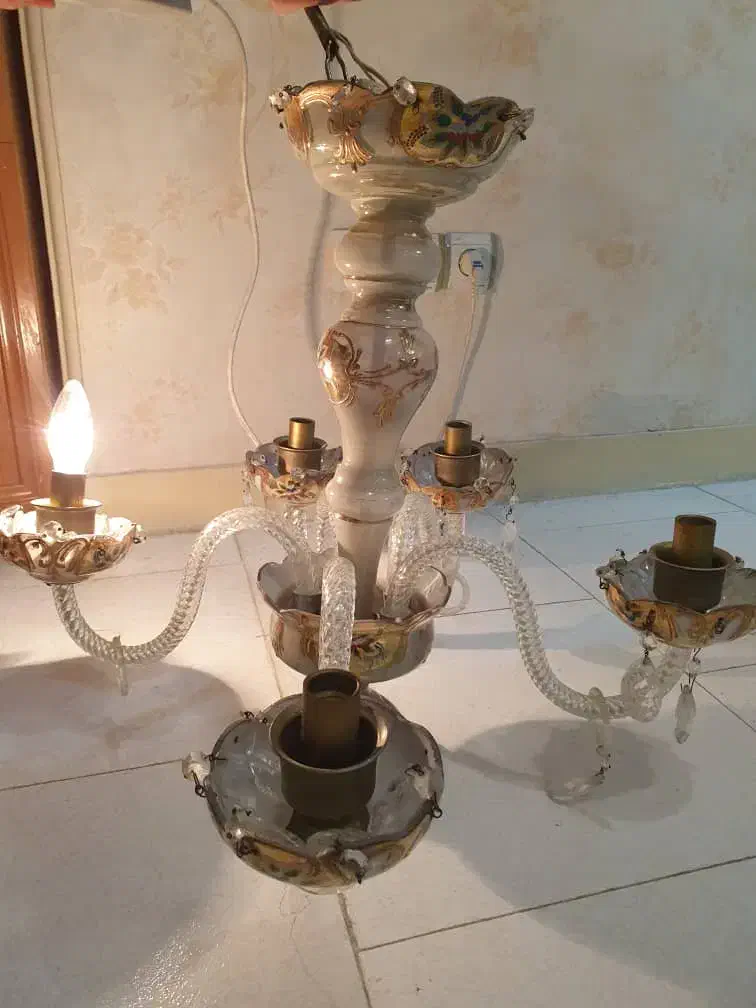 لوستر آنتیک دوپوست|لوستر و چراغ آویز|تهران, منیریه|دیوار