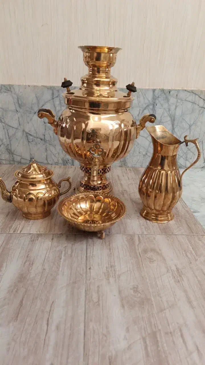 سماور زغالی|سماور، چای‌ساز، قهوه‌ساز|کاشان, دانش|دیوار