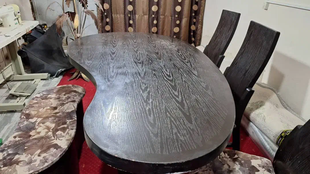 میز ناهارخوری چوبی ۶ نفره|میز و صندلی غذاخوری|زاهدان, |دیوار