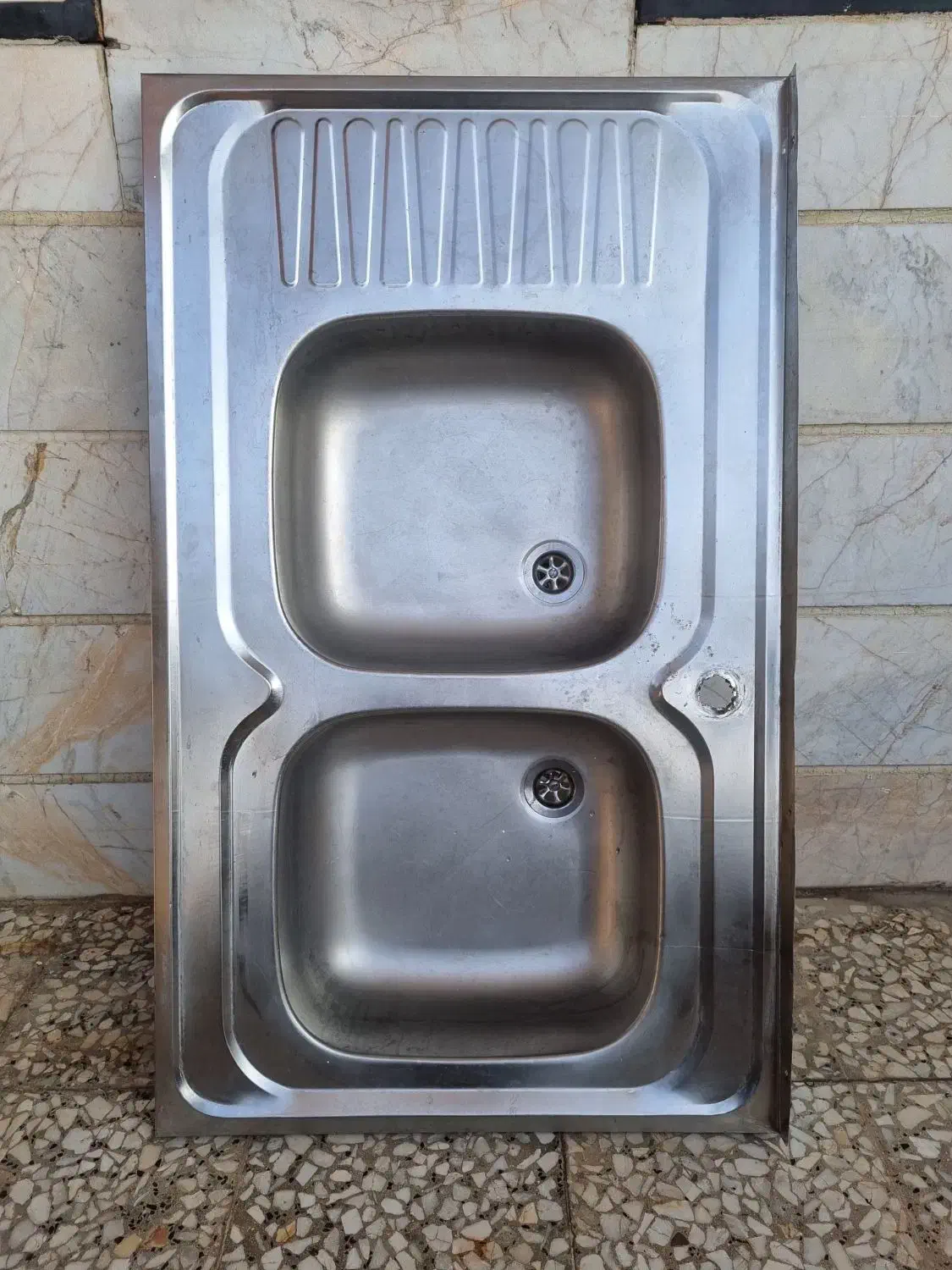 سینک ظرفشویی دو لگن و تک لگن|مصالح و تجهیزات ساختمان|آبیک, |دیوار