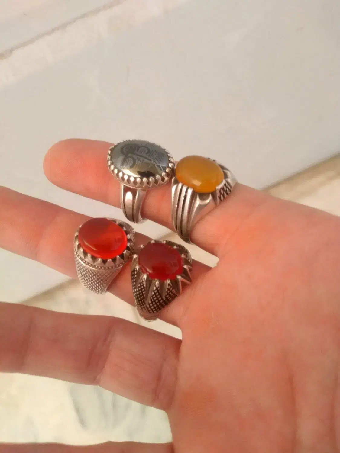 انگشتر نقره|کلکسیون و سرگرمی|قم, شاه ابراهیم|دیوار