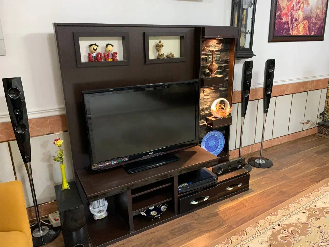 زیر تلویزیونی|میز تلویزیون|گرگان, |دیوار