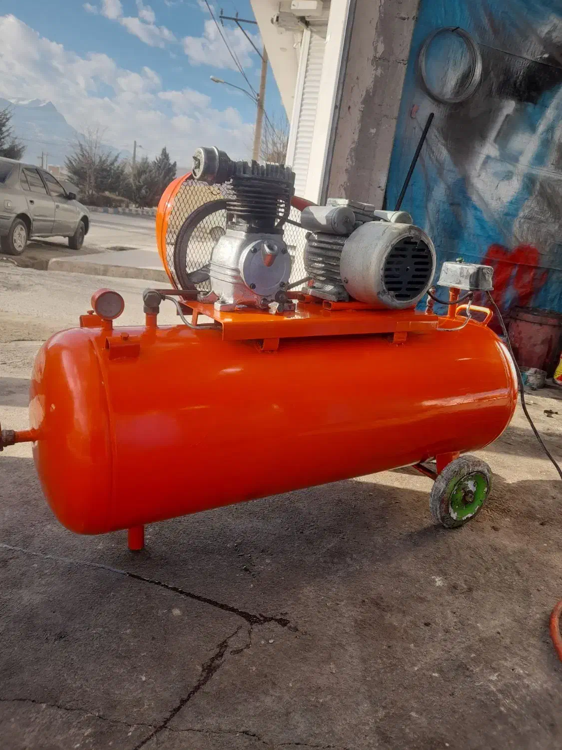 پمپ باد۱۵۰ لیتری|ابزارآلات|دورود, |دیوار